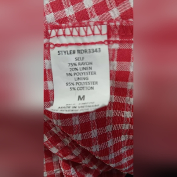 Sienna Sky Red Gingham Midi Dress - Picture 8 of 8